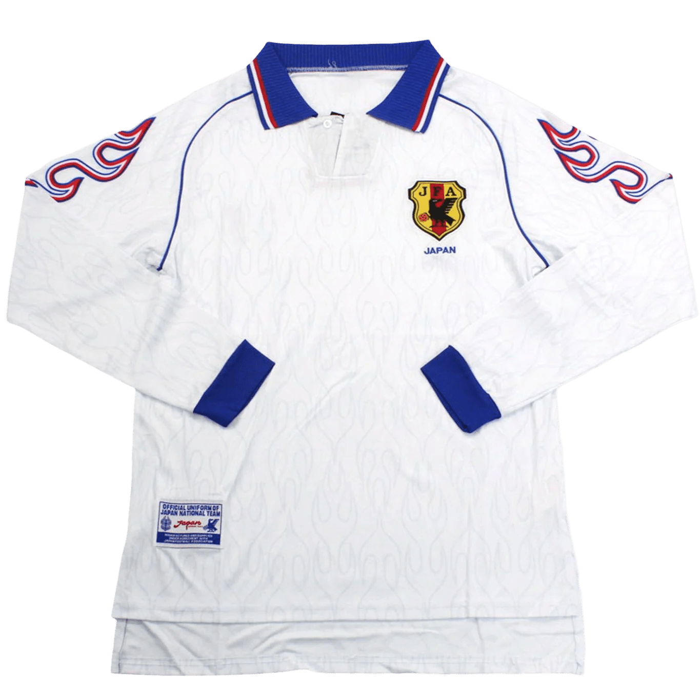 1998 Japan Away White Long Sleeve Jersey - Japan Retro Jersey