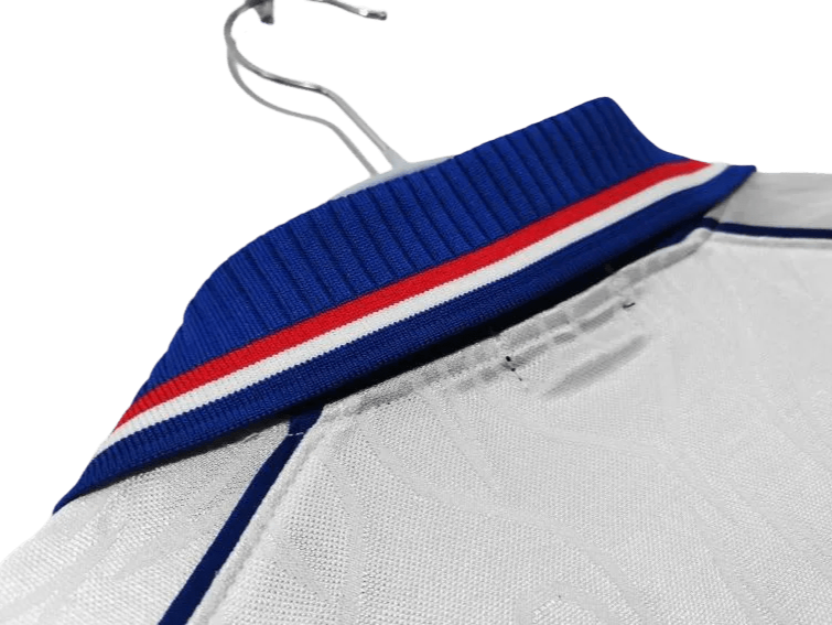 Japan Vintage White Soccer Jersey with blue flames – NipponKits