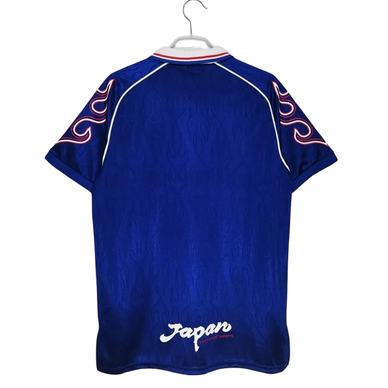 Blue flame sleeve Japan Soccer Jersey 1998 – NipponKits