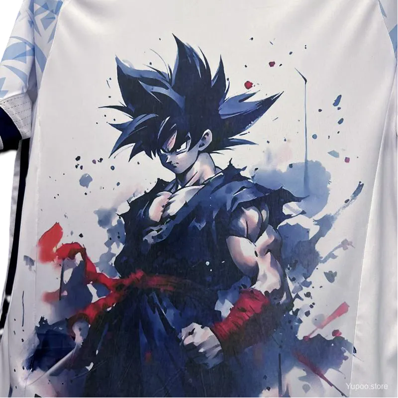 Anime football jersey white DBZ design – NipponKits