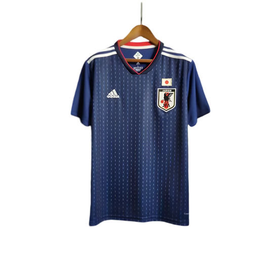 2018 Japan Home World Cup Jersey Fan Edition navy samurai armor pattern Russia World Cup front view