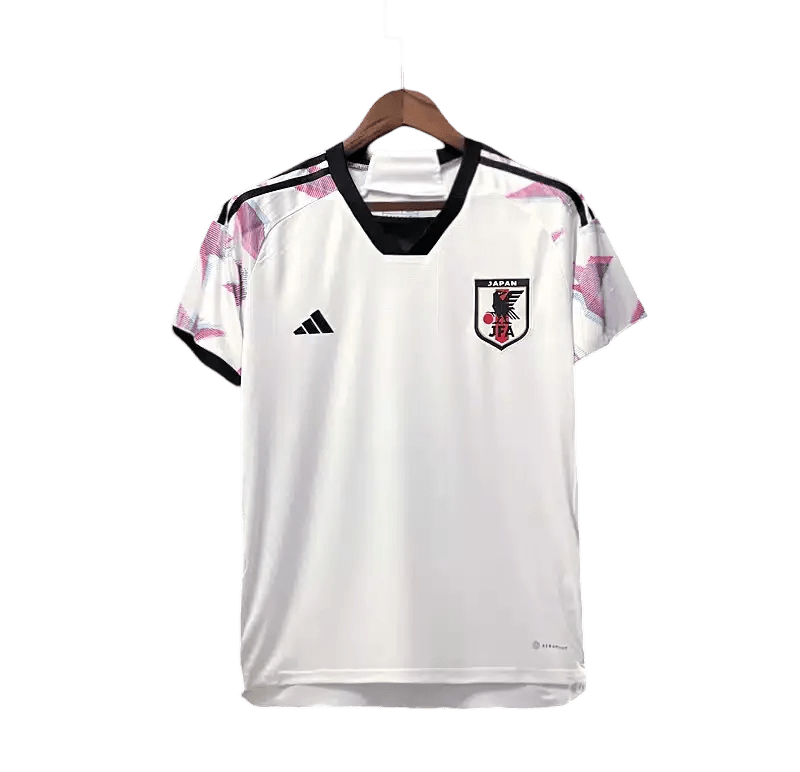 2022/2023 Japan national team away jersey fan version featuring sakura cherry blossom pattern with authentic JFA badge