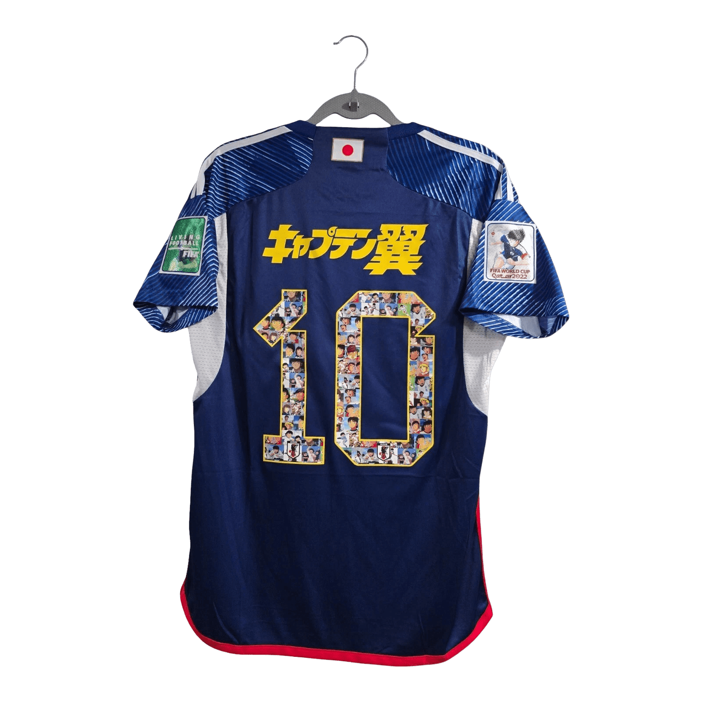 Premium anime jersey featuring Captain Tsubasa Blue with official Japan football heritage and authentic JFA construction