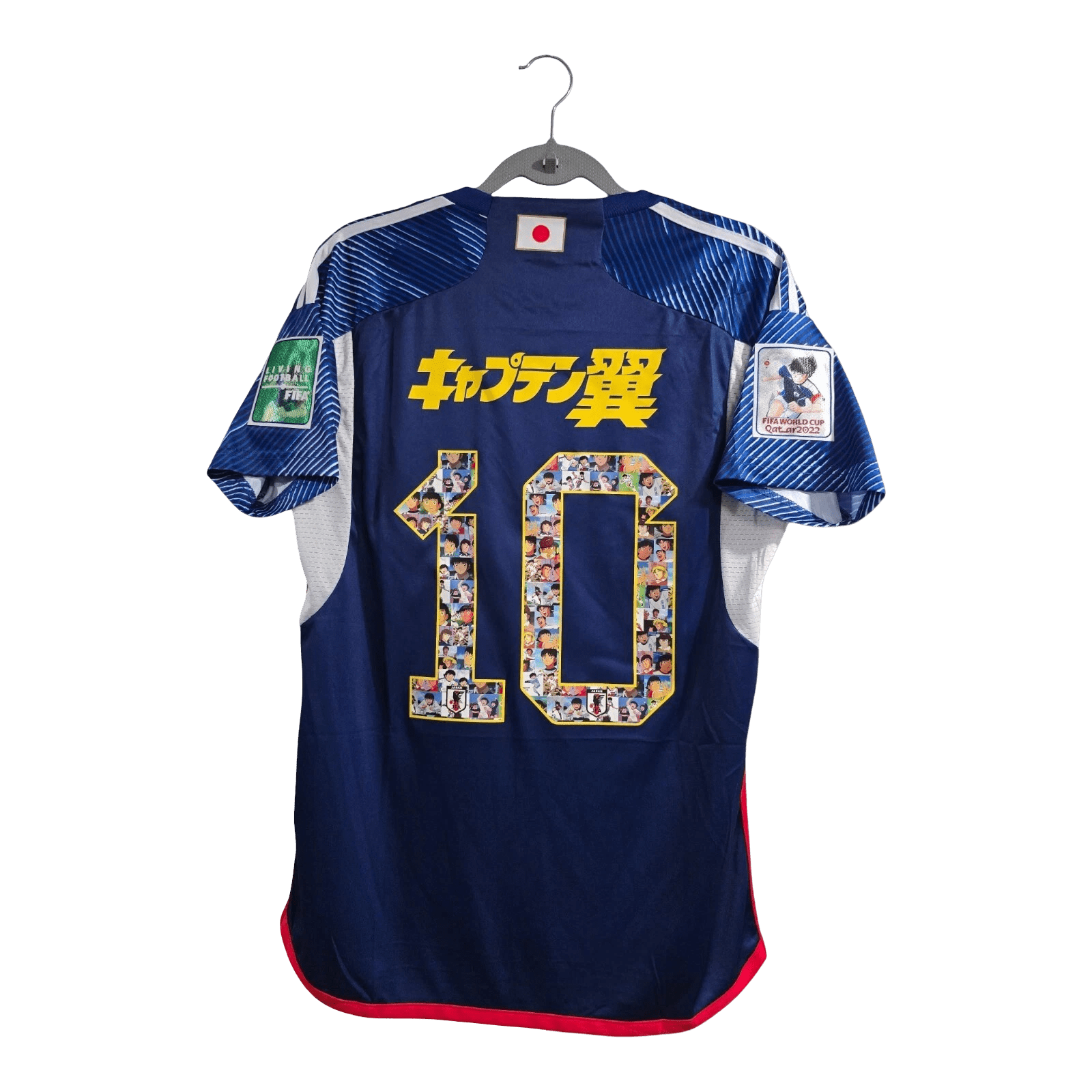 Premium anime jersey featuring Captain Tsubasa Blue with official Japan football heritage and authentic JFA construction