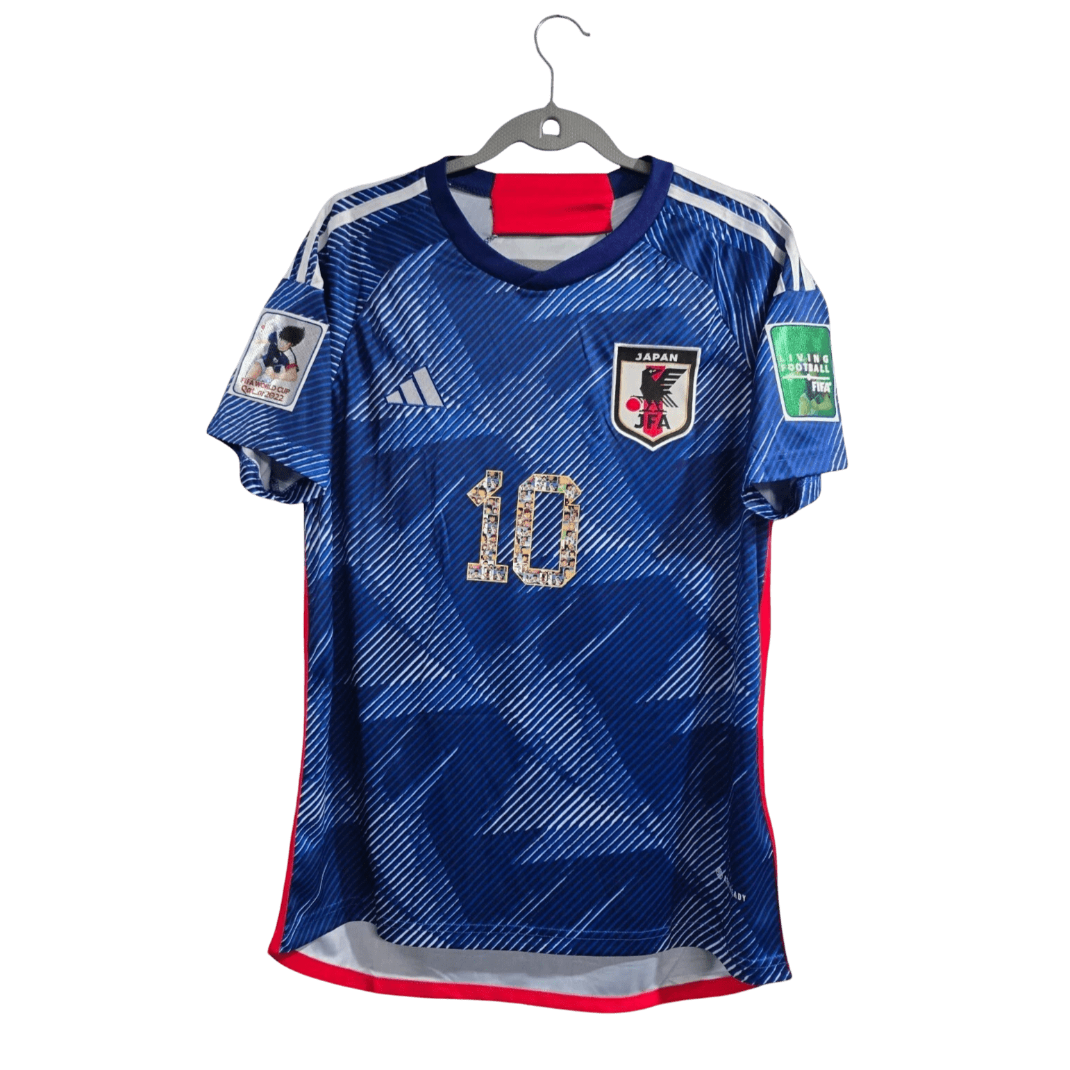 Captain Tsubasa Blue Jersey with Japan national team colors and legendary number 10 design by NipponKits Store