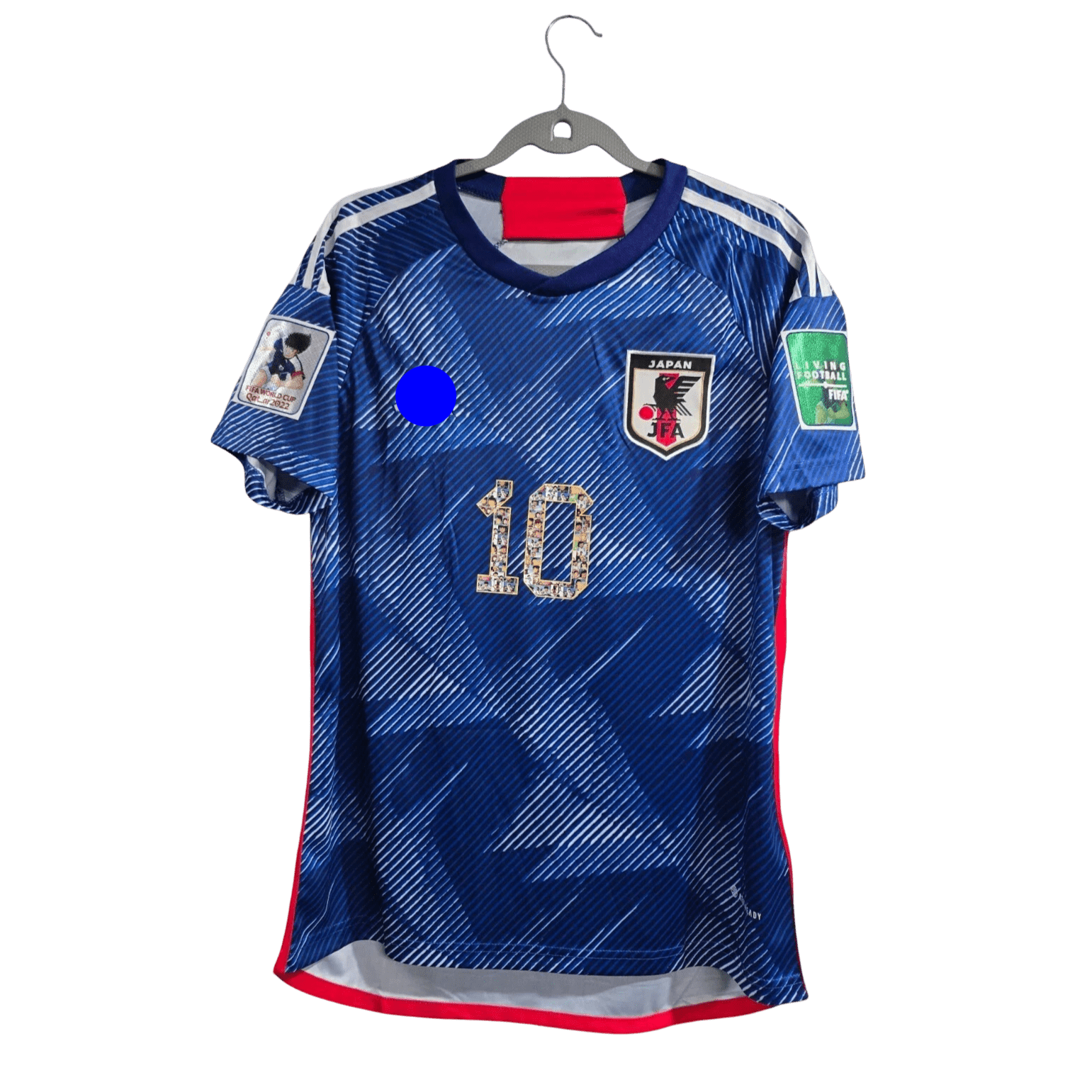 Captain Tsubasa Blue Jersey with Japan national team colors and legendary number 10 design by NipponKits Store