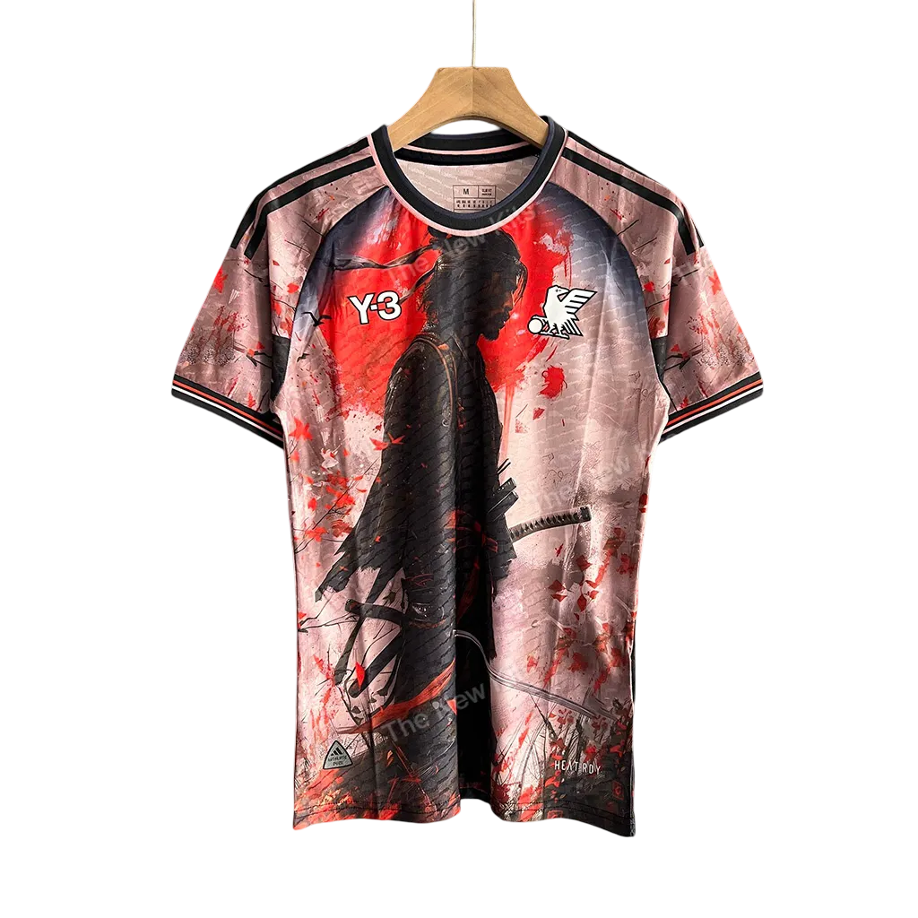 Japan WARRIOR RED Jersey front view – NipponKits