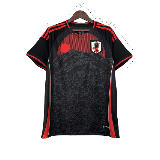 2024 Japan Black & Red Jersey front view – NipponKits