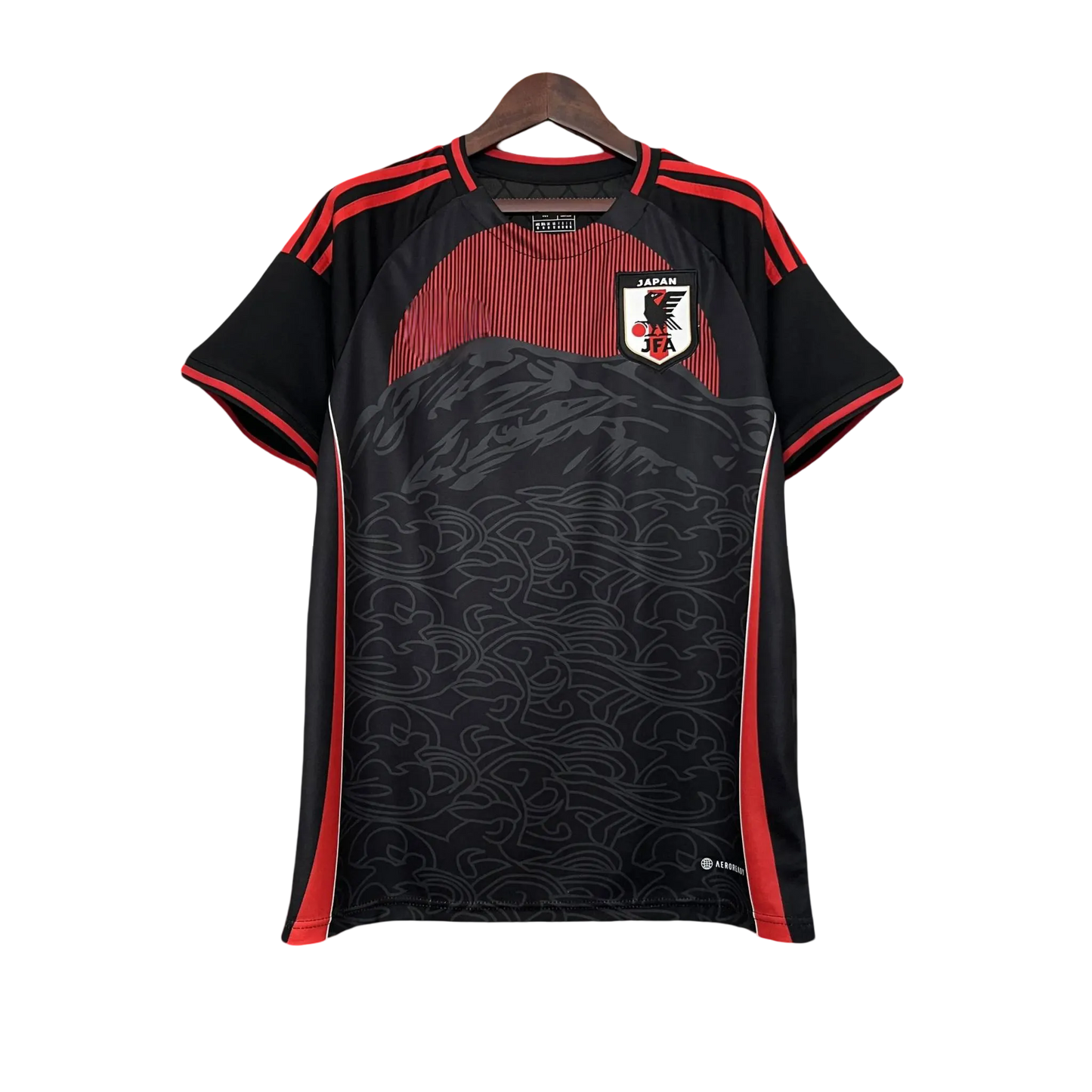 2024 Japan Black & Red Jersey front view – NipponKits