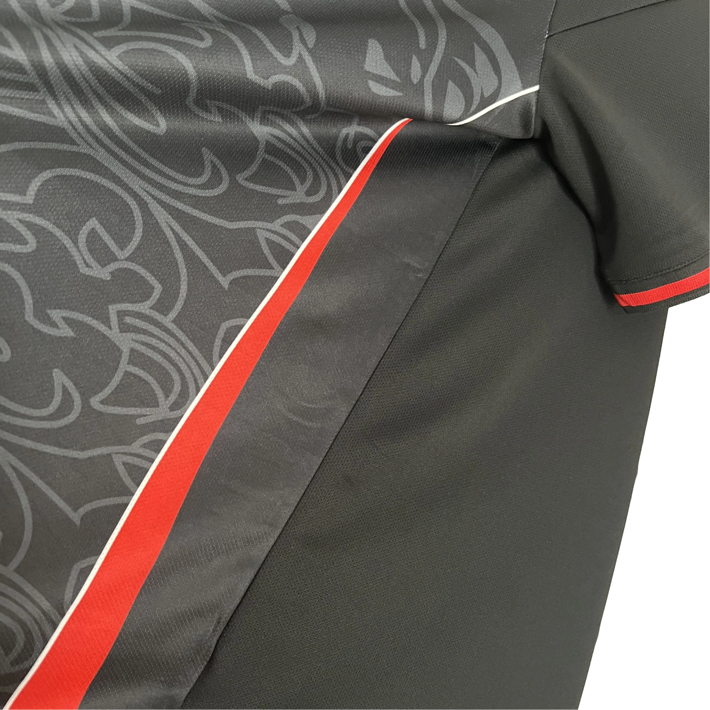 JFA crest on black and red Japan jersey – NipponKits