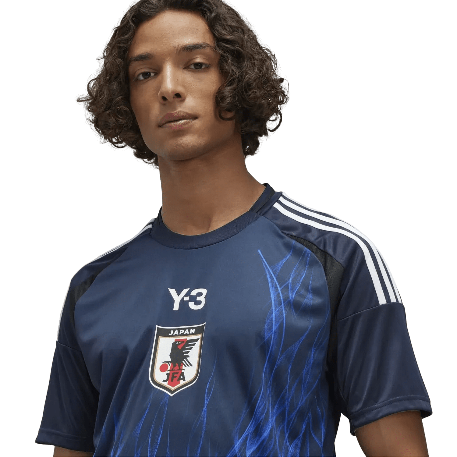 Y3 japan jersey fan version 2024-25 yamamoto blue flame graphics comfortable supporter fit NIPPONKITS excellence