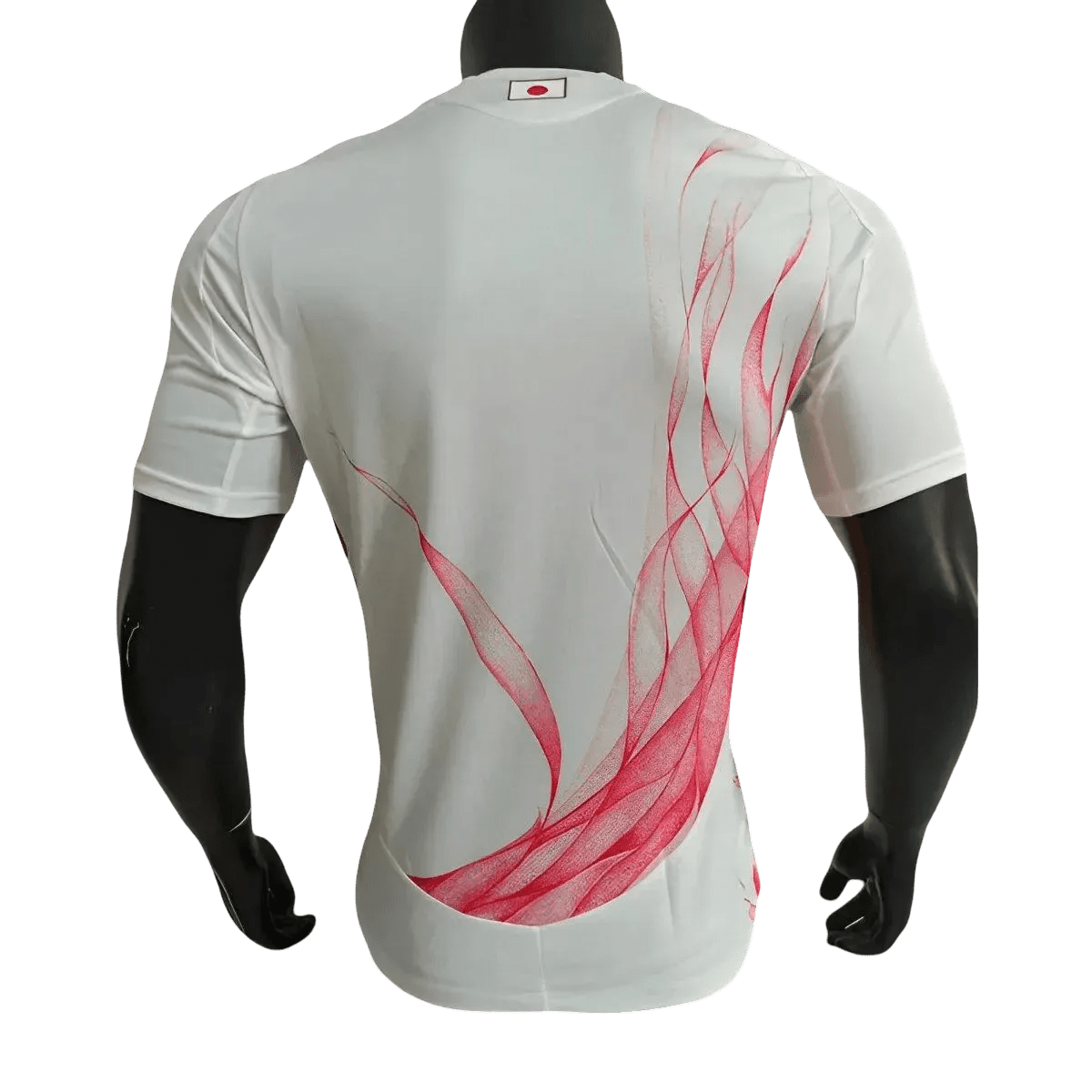 2024 Y3 Japan Jersey Away Samurai Blue Player Version athletic slim fit demonstration on model showing player-grade construction