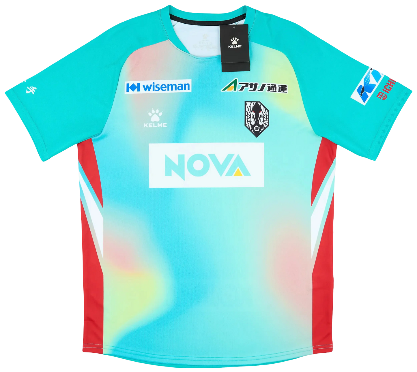 Grulla morioka away jersey 2024 turquoise gradient nova crane heritage j3 league NIPPONKITS Store