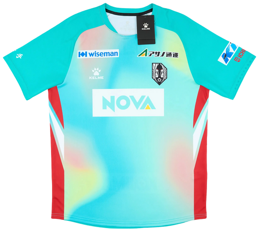 Grulla morioka away jersey 2024 turquoise gradient nova crane heritage j3 league NIPPONKITS Store