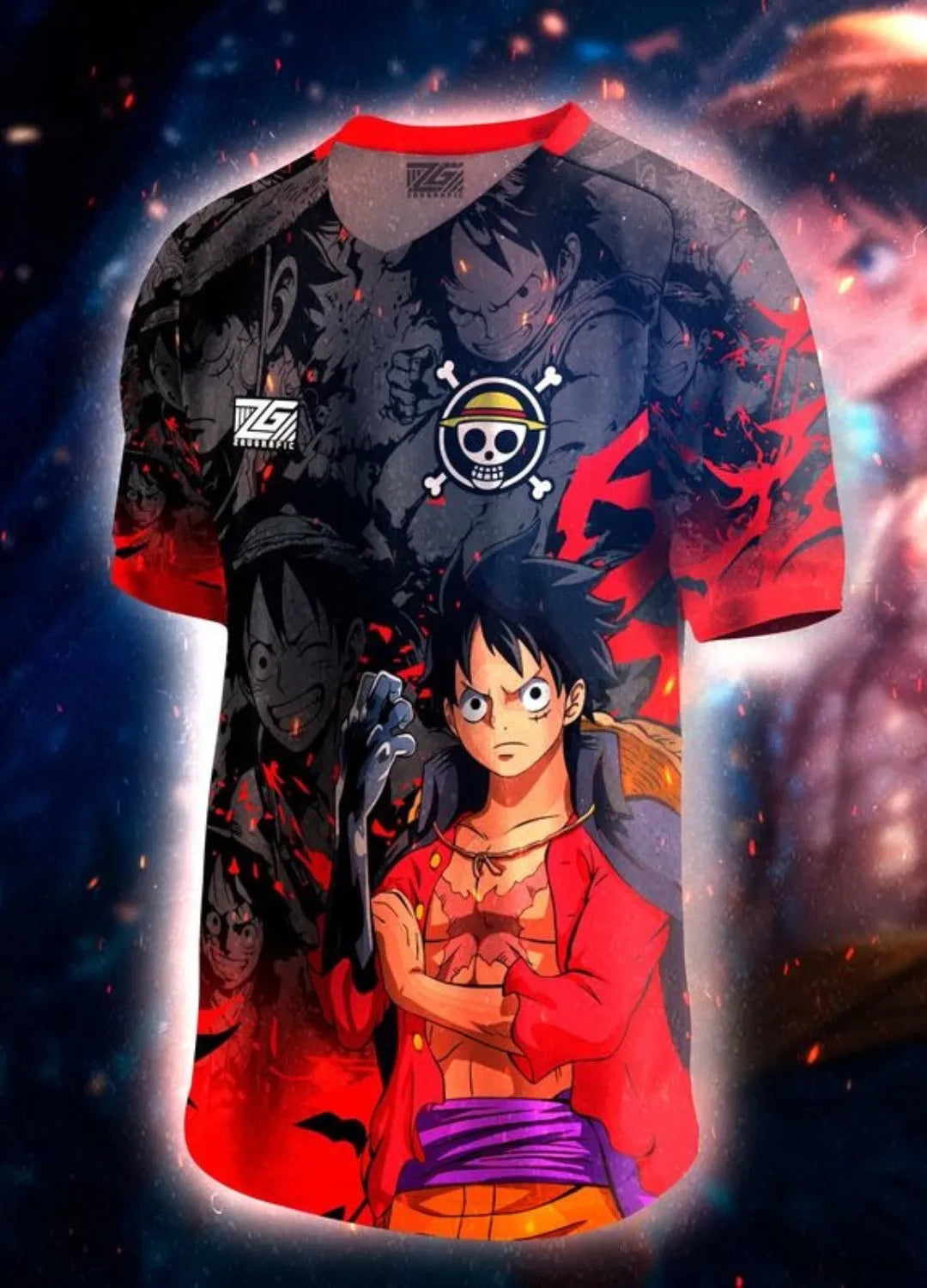 Luffy Anime Soccer Jersey for collectors of Japanese football kits at NipponKits