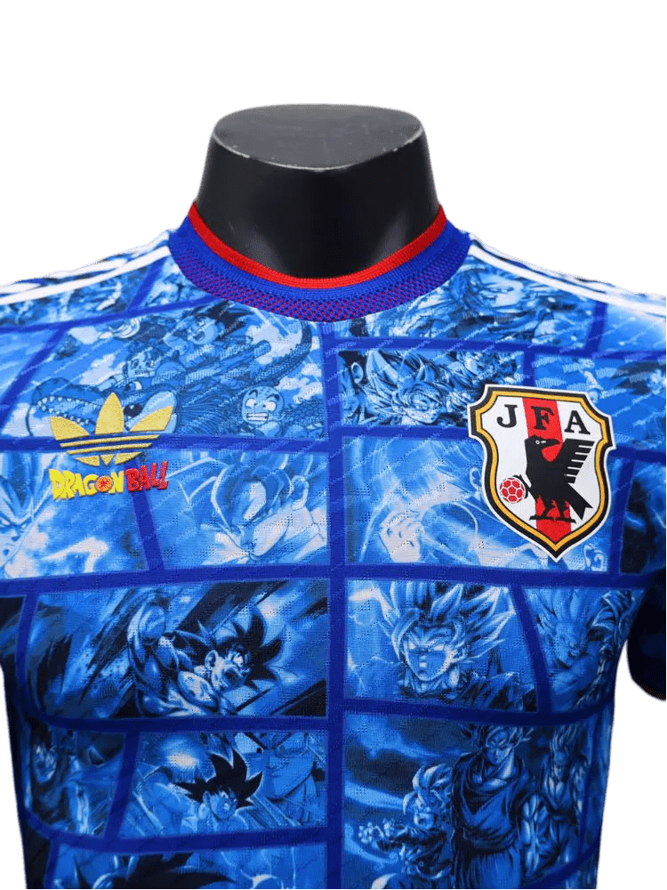 Collector-grade dragon ball z soccer jersey with sublimated panel print