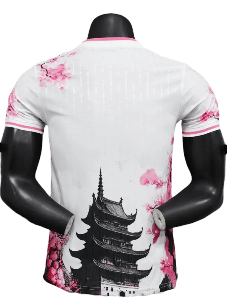 Japan Pink Dragon White Anime Soccer Jersey by NipponKits