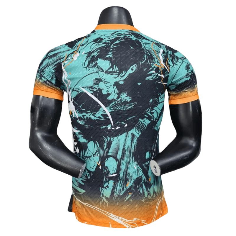 Attack on Titan Japan Anime Soccer Jersey front view – NipponKits