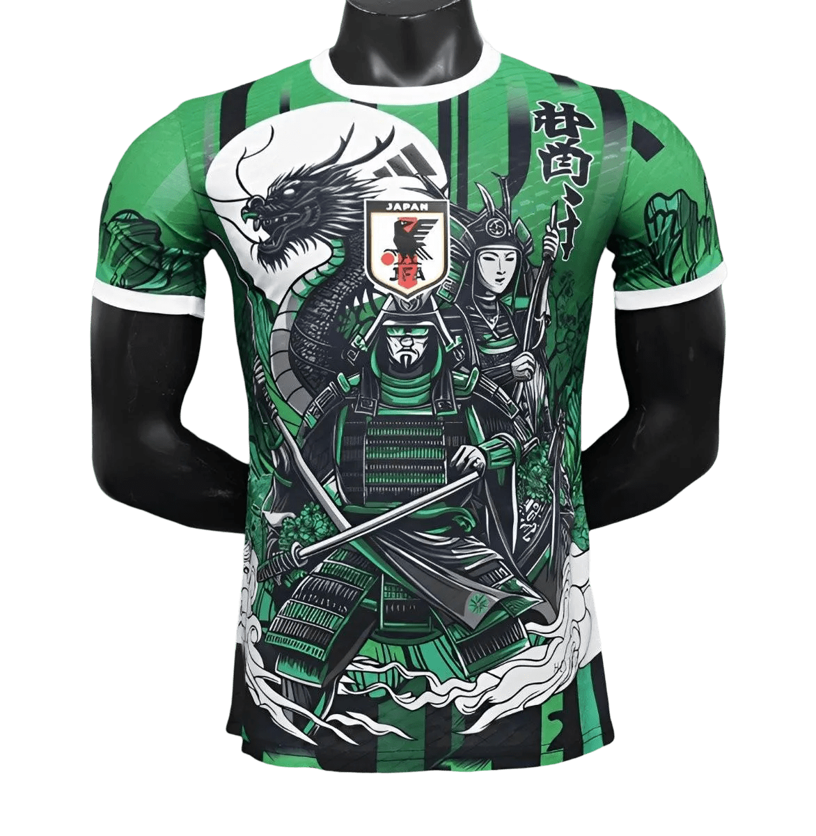 Japan Artistic Samurai Green Jersey front view – NipponKits