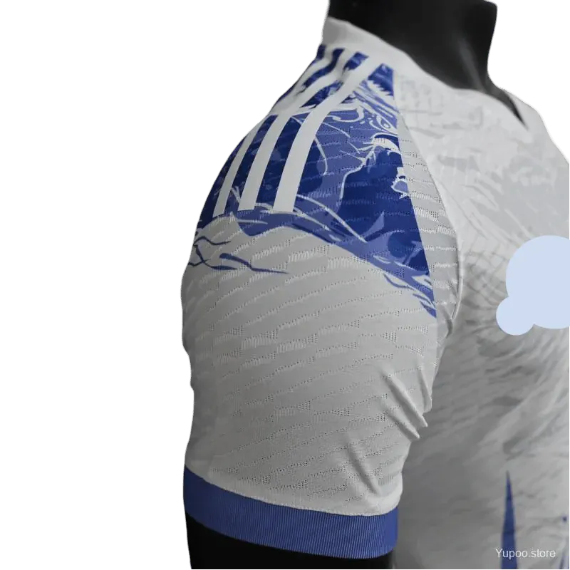 Japan Dragon Football Jersey white and blue – NipponKits