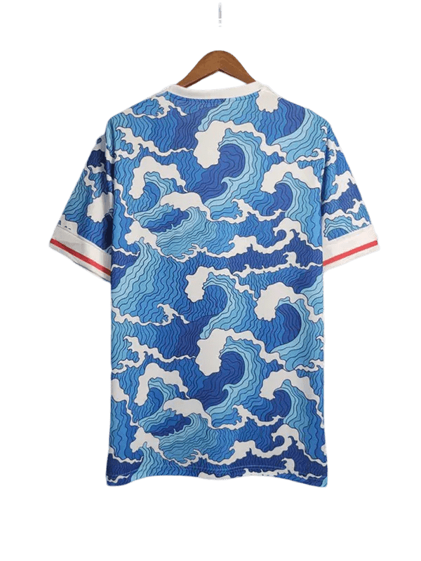 Blue Hokusai Japan Football Kit by NipponKits