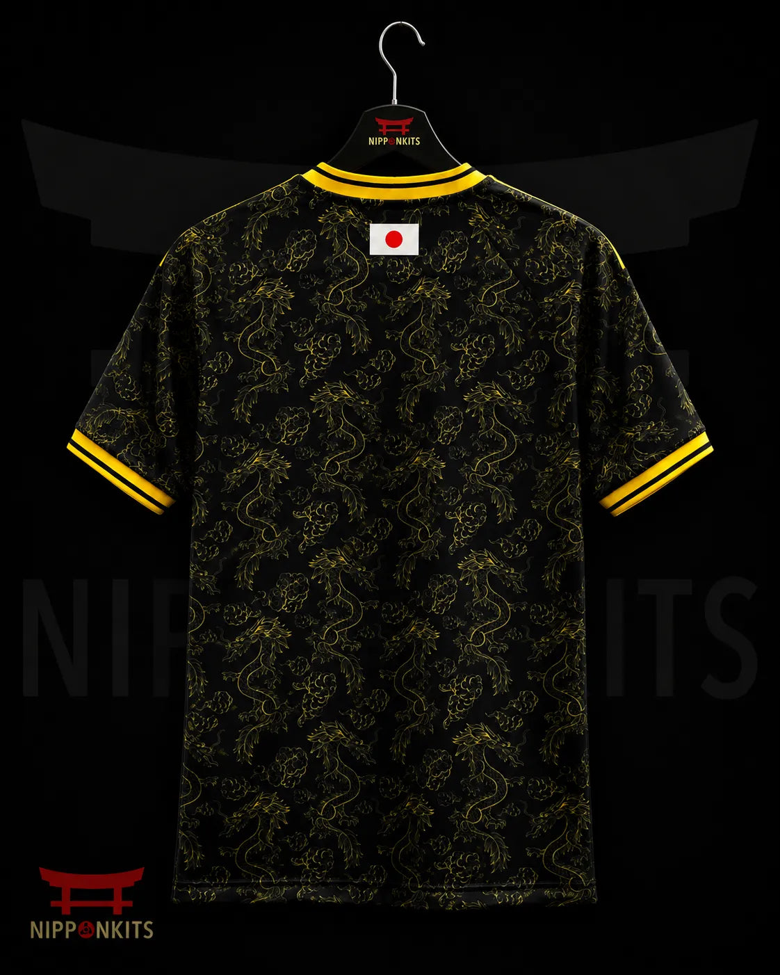 Japan Dragon Black Gold Jersey