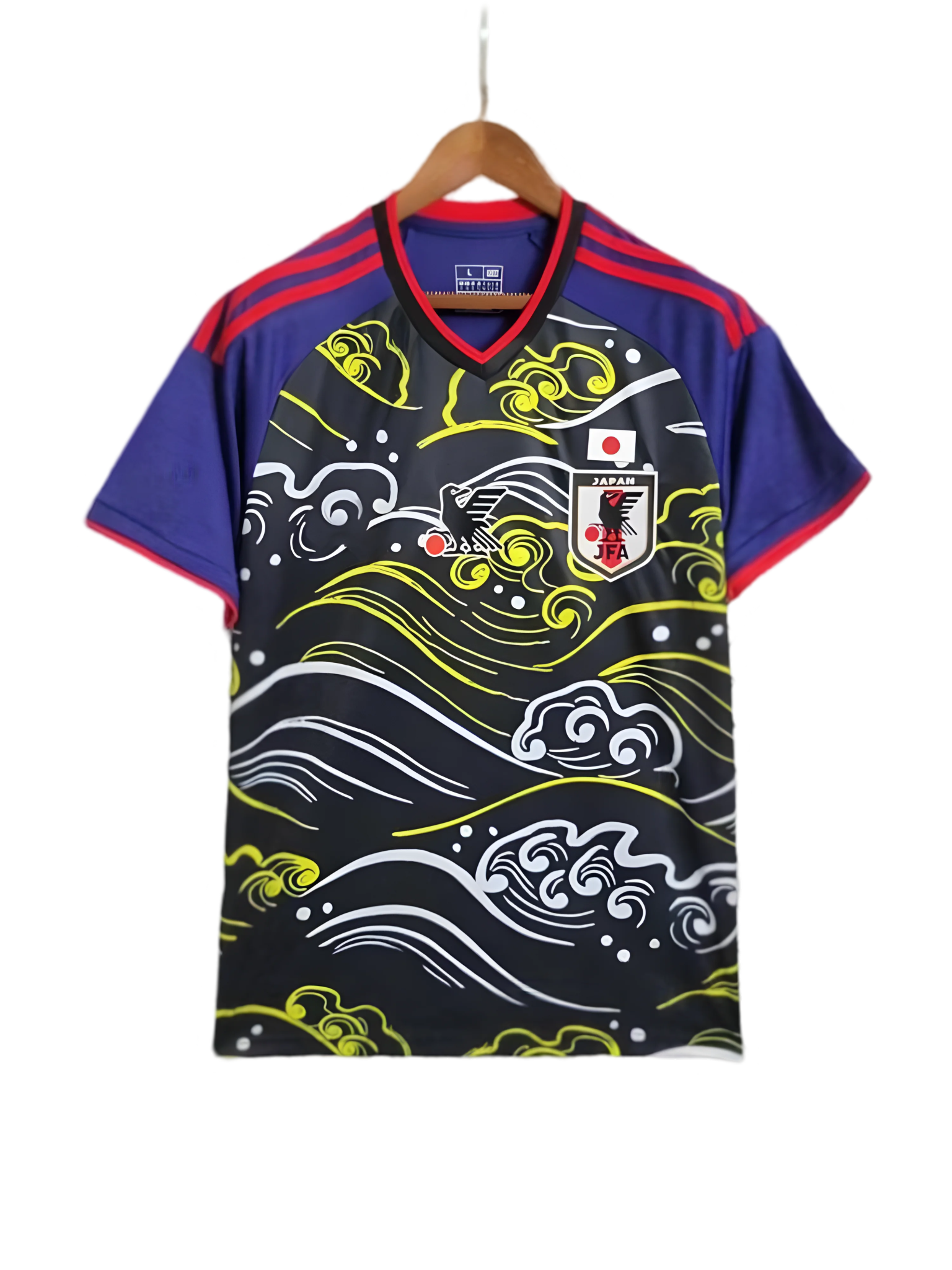 Japan Jersey "BLACK WAVES" - Japanese Football Jersey by NipponKits