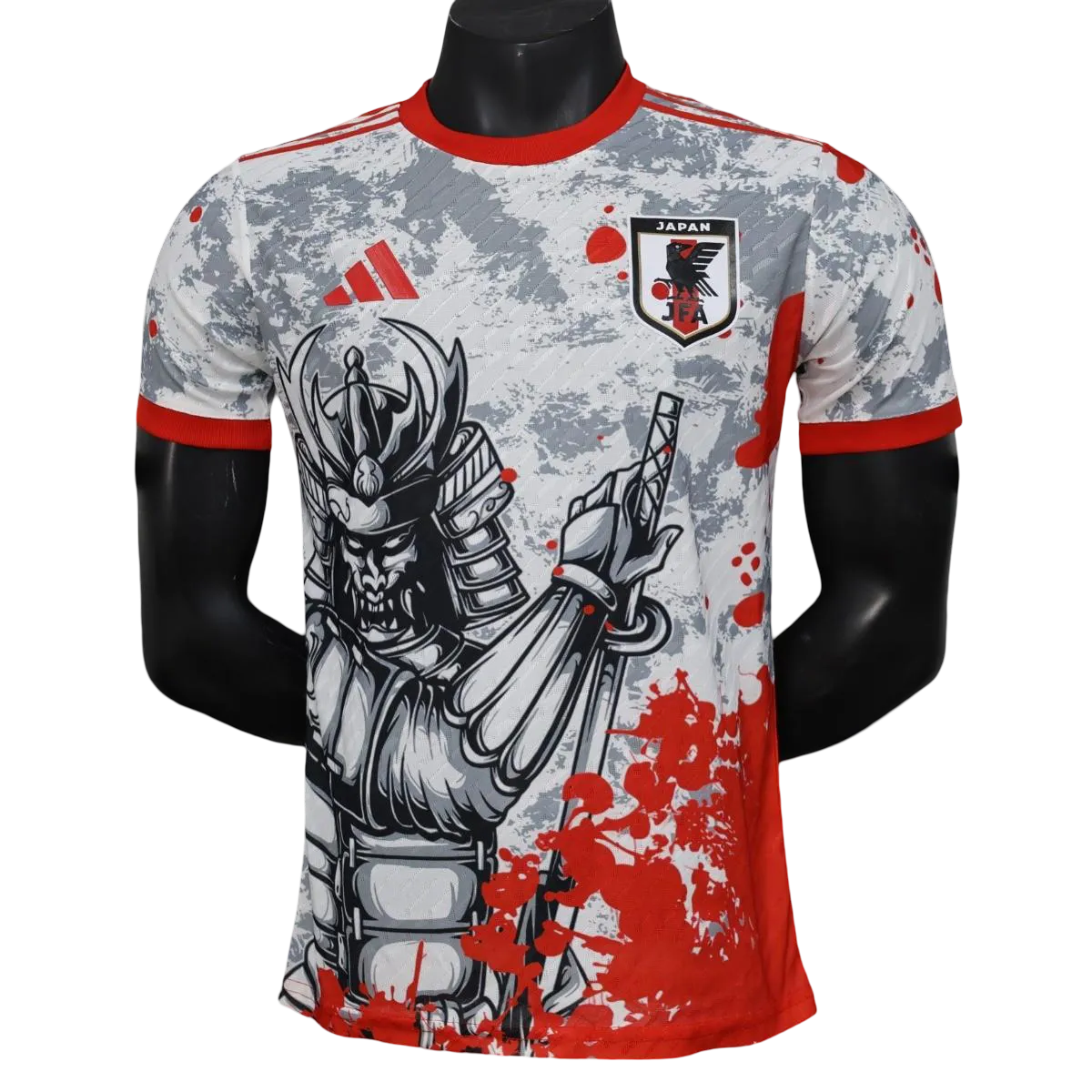 Japan Samurai Black and Red Jersey front view – NipponKits