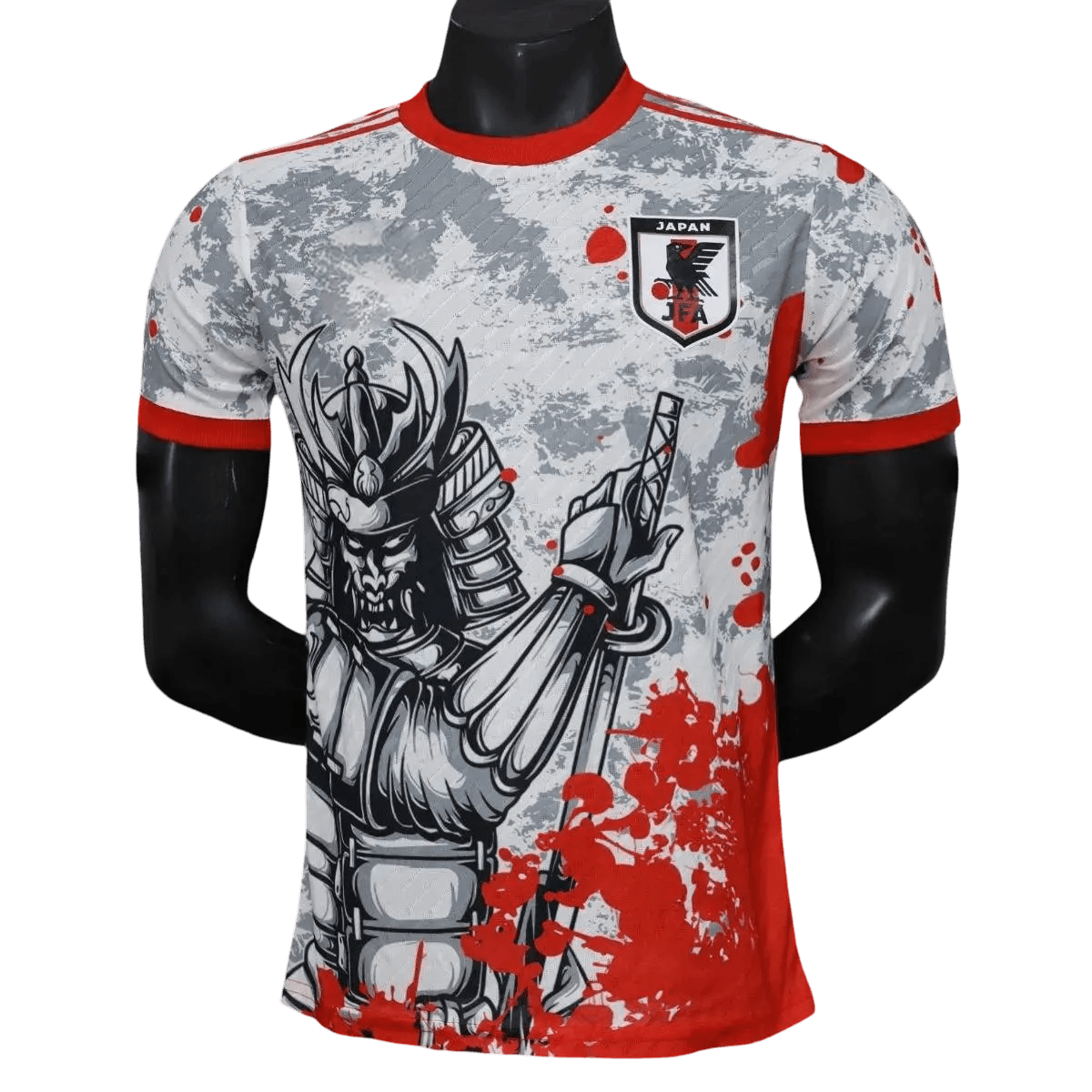 Japan Samurai Black and Red Jersey front view – NipponKits