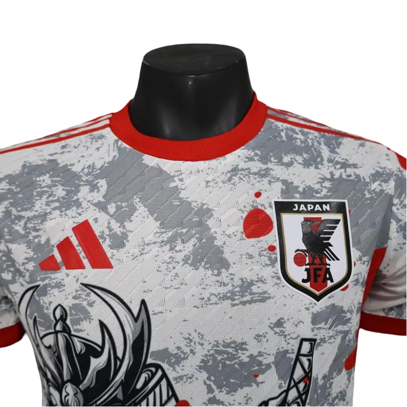 Black and red Japan soccer jersey katana design – NipponKits