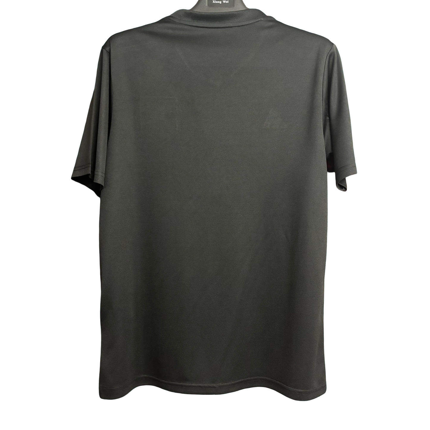 Japan samurai blossom black football jersey warrior back view solid dark