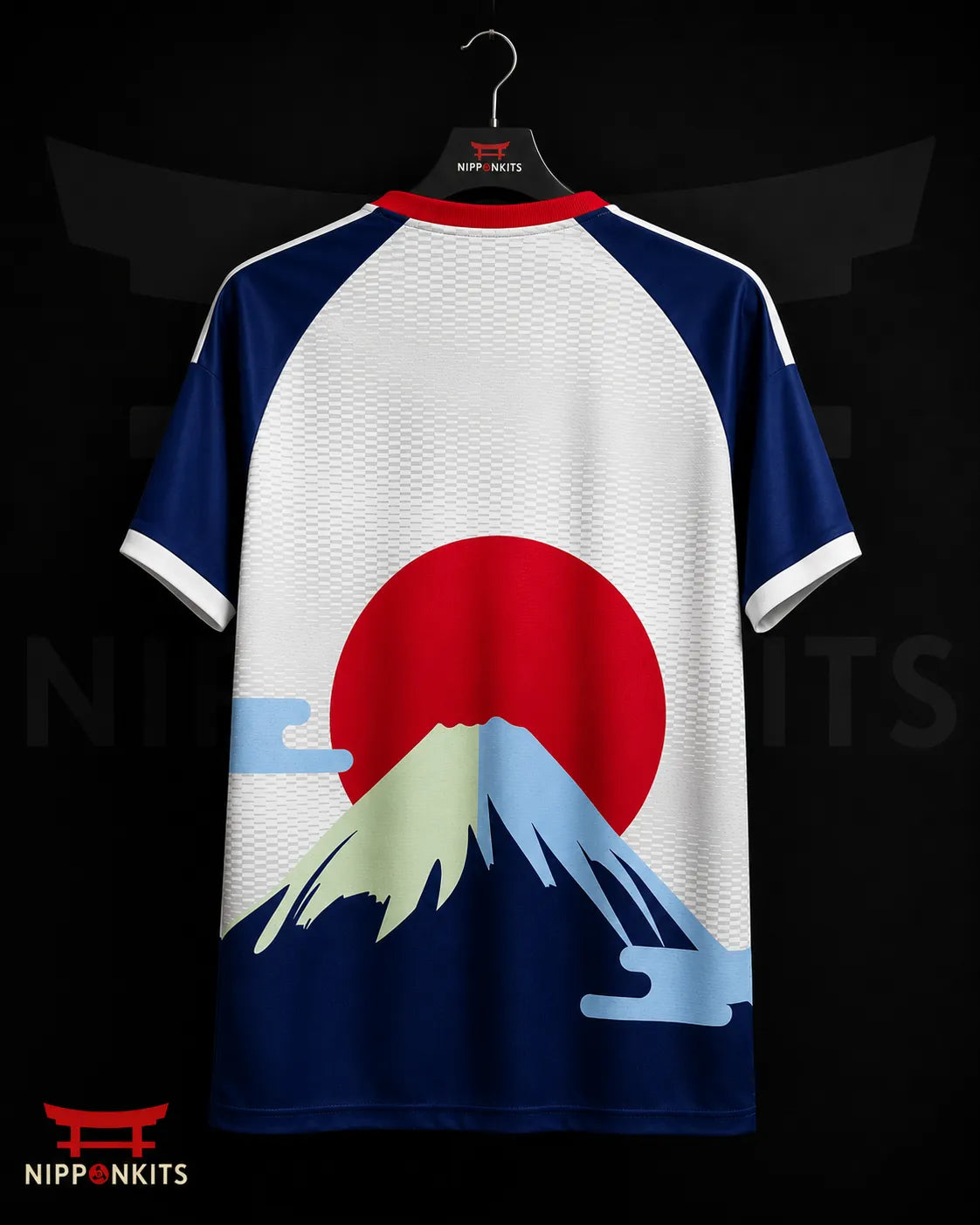 Japan Sunset Pagoda Football Jersey