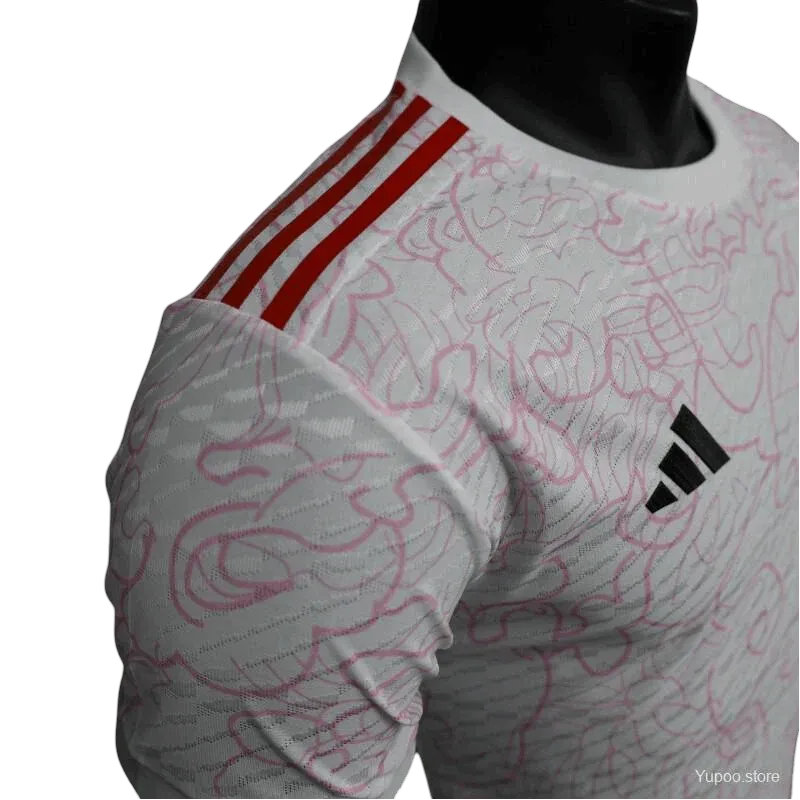 Japan concept football kit pastel pink accents – NipponKits