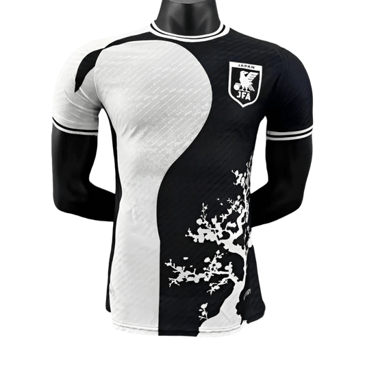 japan yin yang black and white football jersey limited edition