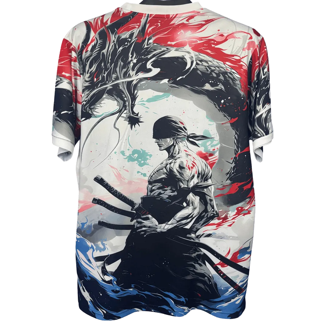 Japan Zoro Samurai Dragon Jersey