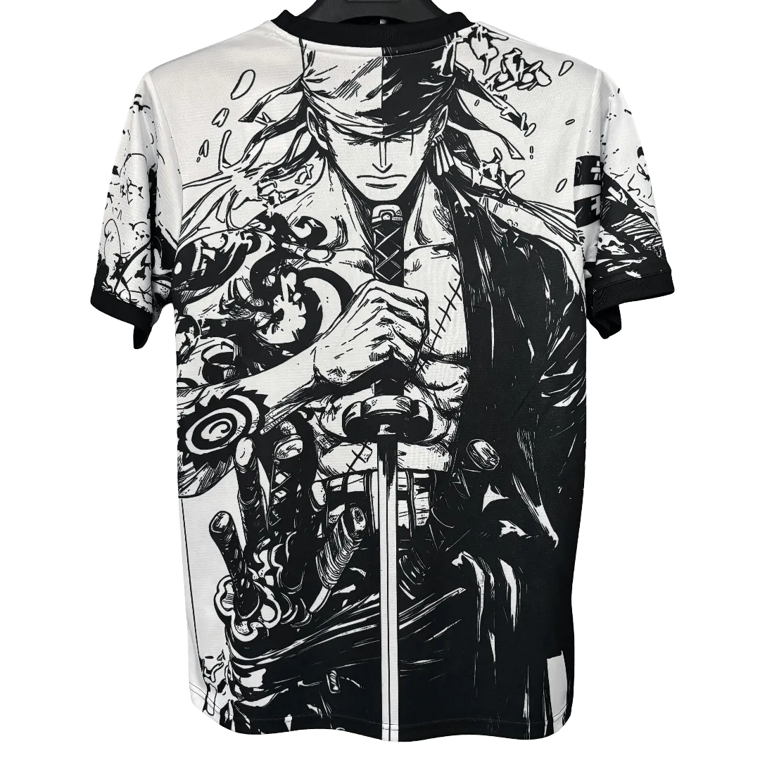 Japan Zoro White and Black Jersey
