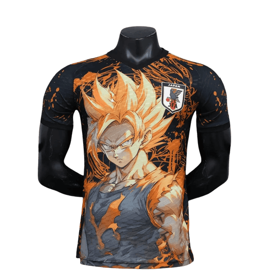 Japan Jersey Goku - Orange Flame Design