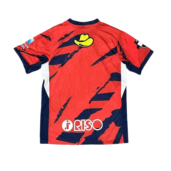 J league jersey Kashima Antlers 25/26 home red authentic geometric navy pattern