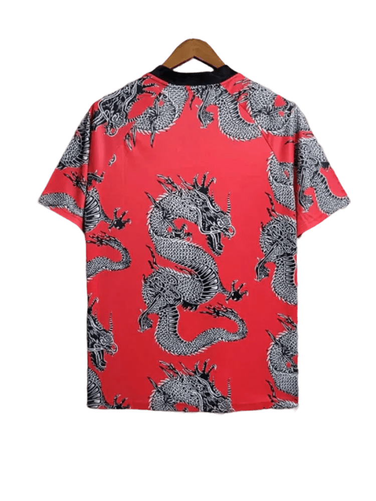 Dragon manchester united jersey design authentic construction heritage quality