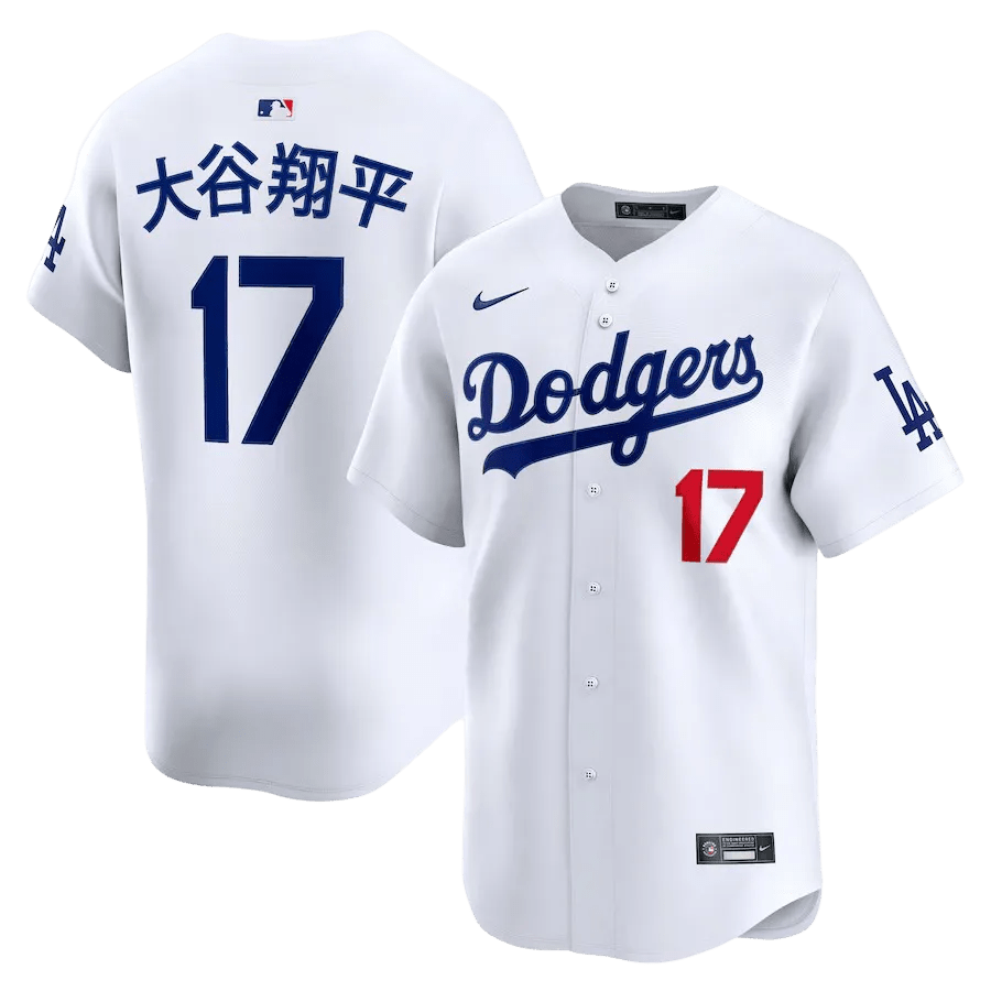 Shohei Ohtani jersey Japanese Kanji nameplate traditional characters cultural bridge Dodgers NIPPONKITS