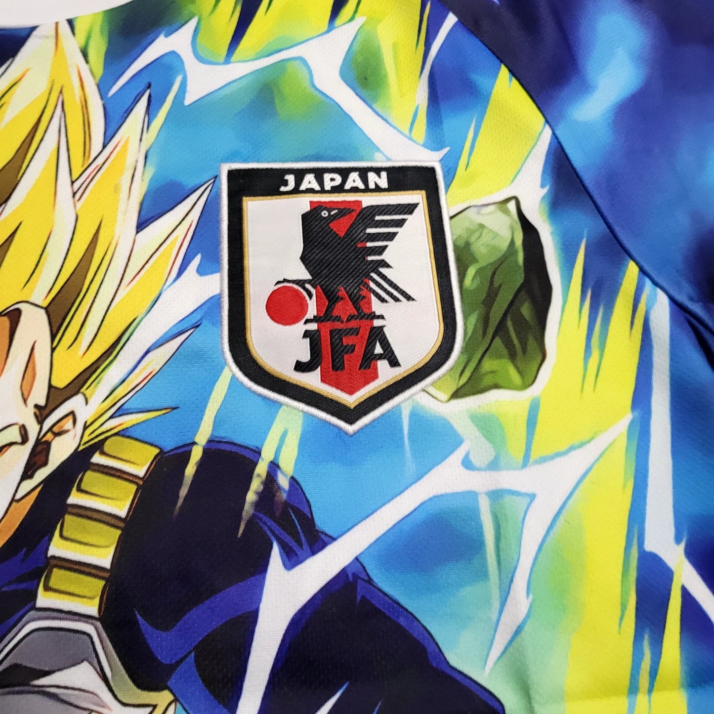 Vegeta shirt featuring Super Saiyan form with yellow and green electrical lightning effects by NipponKits Store