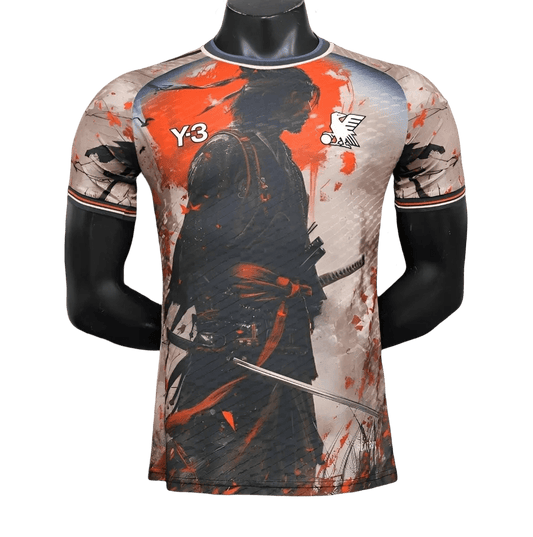 Y3 Japan Samurai Red Jersey front view – NipponKits