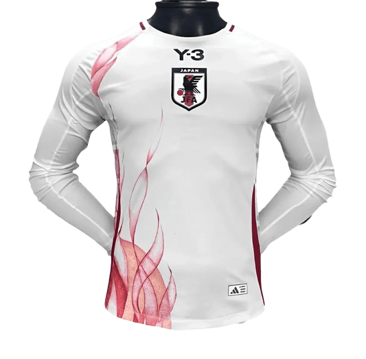 Y3 Japan White Long Sleeve Jersey front view – NipponKits