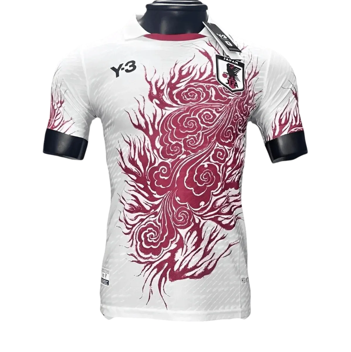 Y3 Japan Jersey - White & Red Special Kit by NipponKits