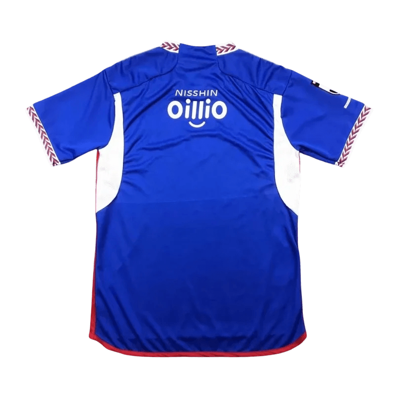 J league jersey Yokohama F Marinos 2025 home blue authentic braided collar design