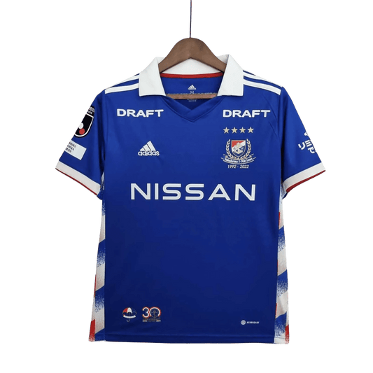 Yokohama f marinos jersey 22/23 home blue traditional tricolor white collar NISSAN DRAFT