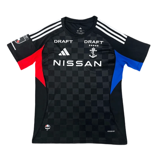 Yokohama f marinos jersey 25/26 special edition black checkered design tricolor NISSAN DRAFT