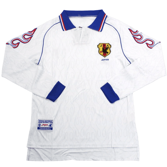 1998 Japan Away White Long Sleeve Jersey - Japan Retro Jersey