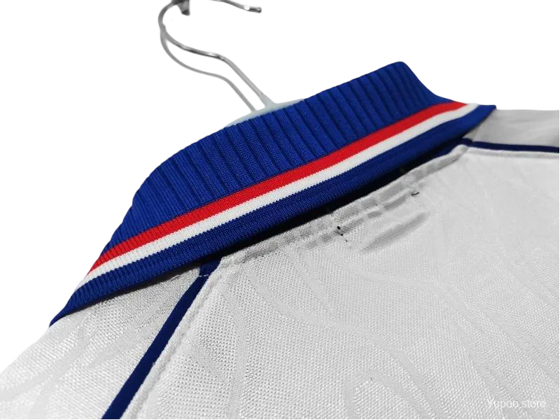 Japan Vintage White Soccer Jersey with blue flames – NipponKits