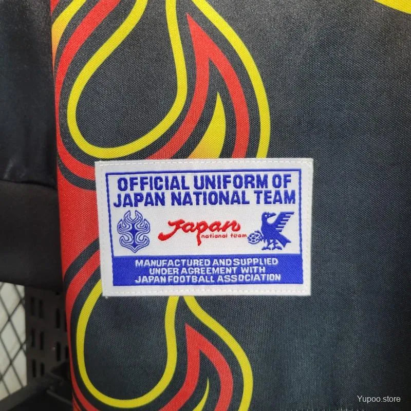 1998 Japan Goalkeeper Red Jersey with flames – NipponKits